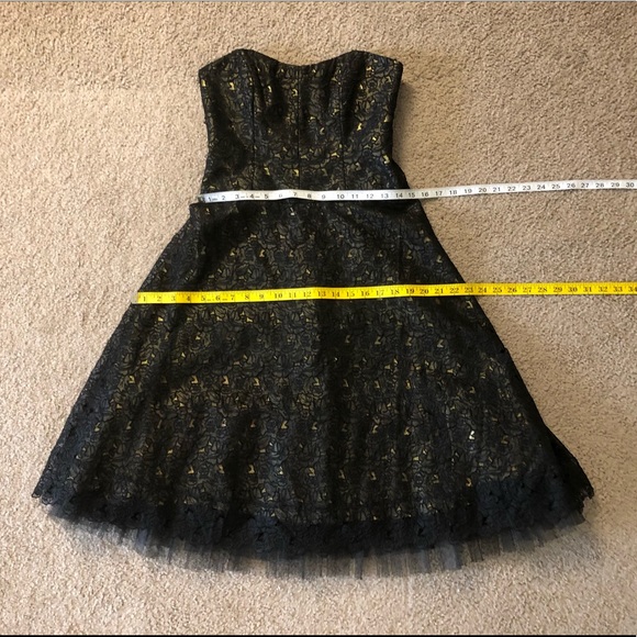 Nicole Miller 100% Silk Lace Dress 6 Prom Formal Party Chic Tulle Lace Ballgown - Picture 6 of 16